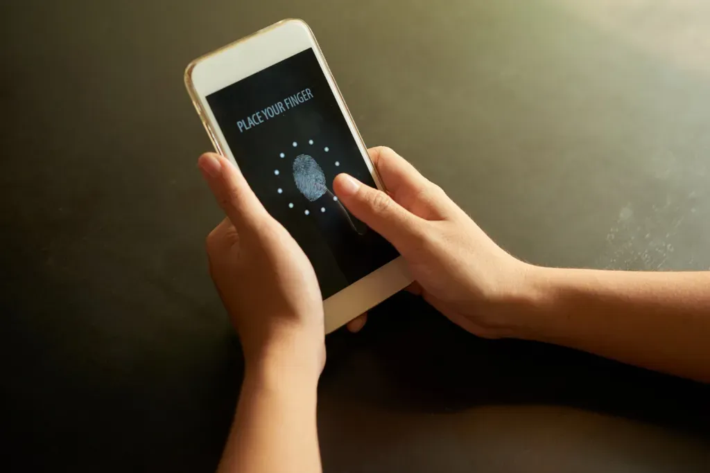 Biometria odcisk palca w telefonie